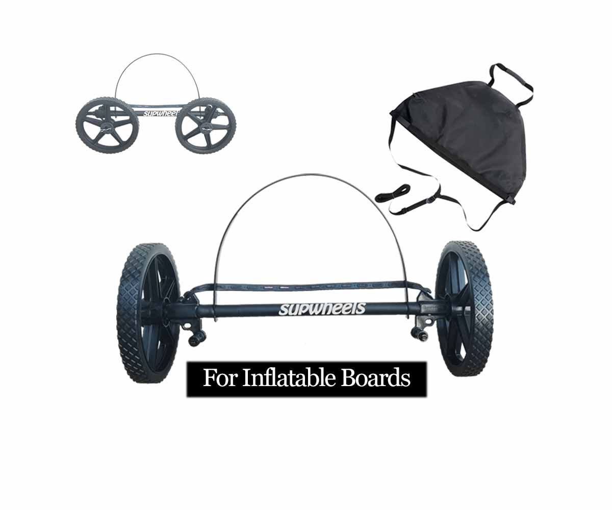 EVOLUTION-X - Inflatable and wide Paddle Boards BIke Trailer - Extended axle