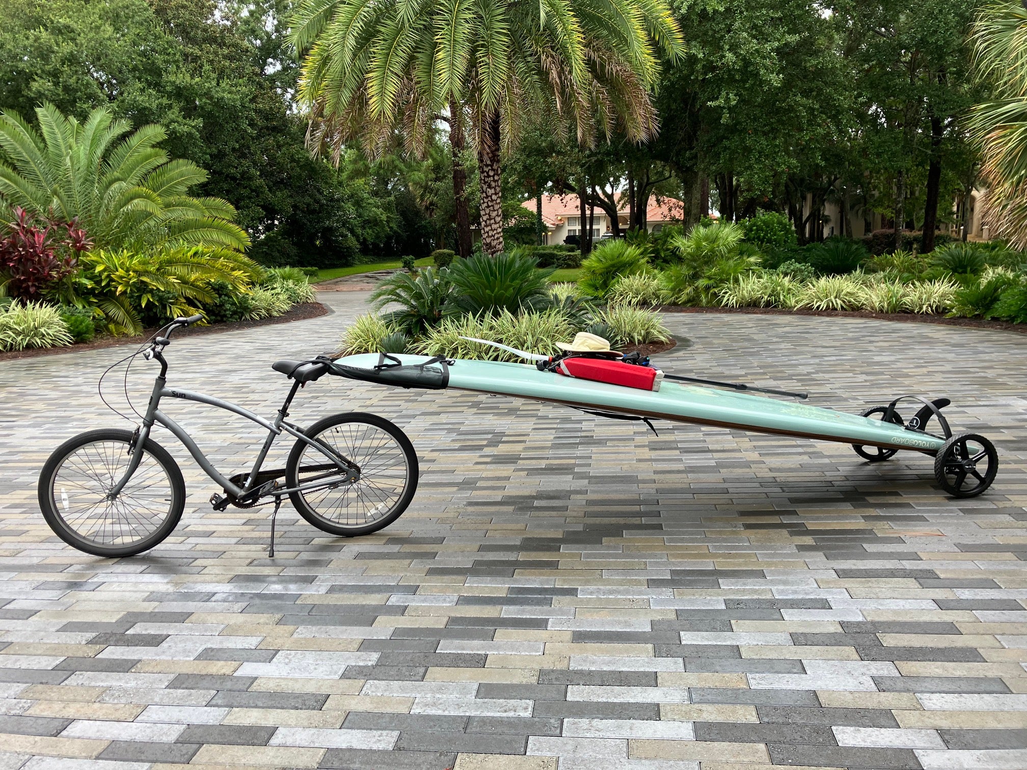 EVOLUTION Paddle Board Bike Trailer - with strap handle (bike or walk)