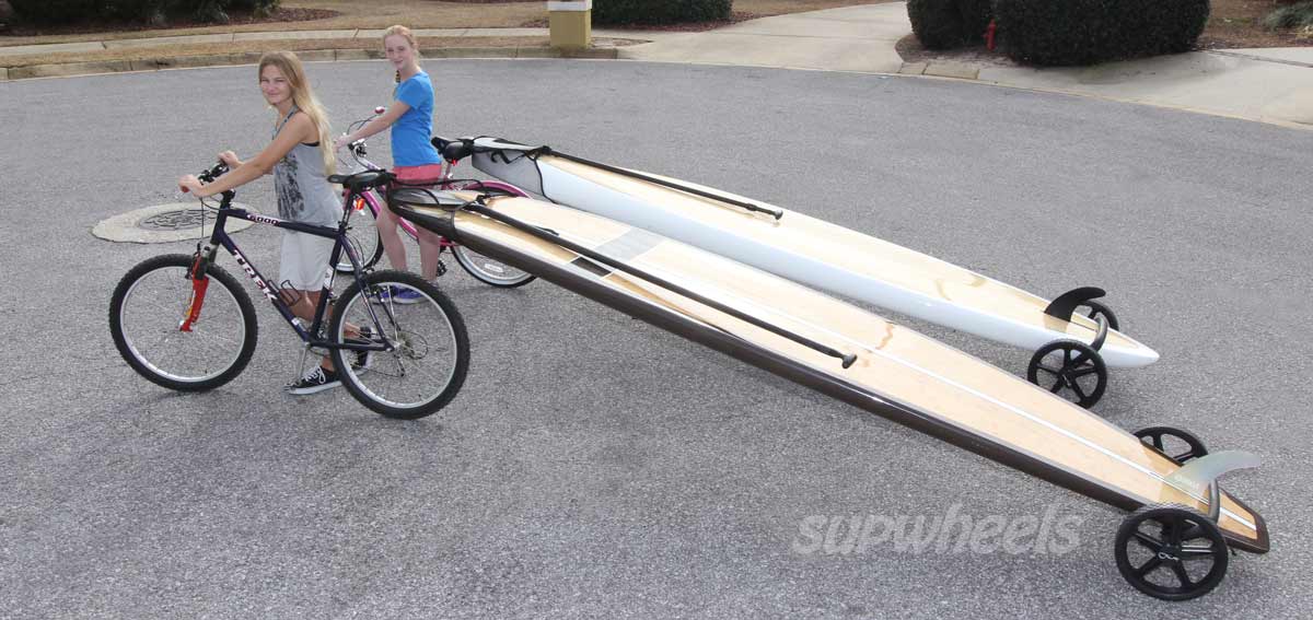 Paddle board trailer for 2024 bike